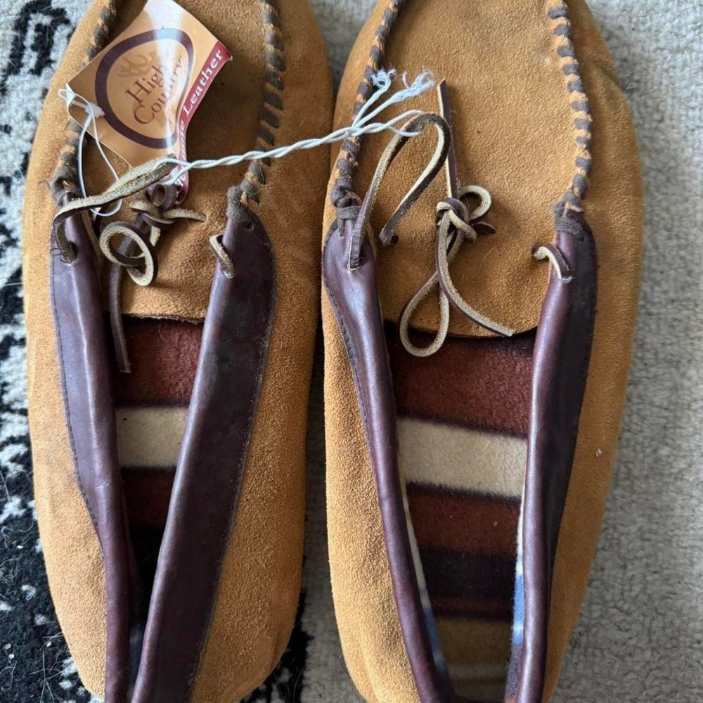 Brown Leather Moccasins